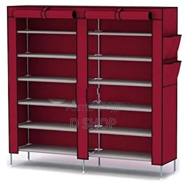 Double Side 10 Layers Wardrobe Shoe Rack Cloth 4 feet X 3.5