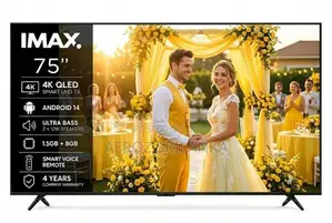IMAX 75'' QLED 4K Smart Android 14 UHD HDR TV