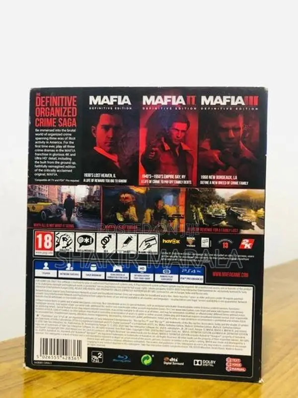 Mafia Trilogy PS4 Game