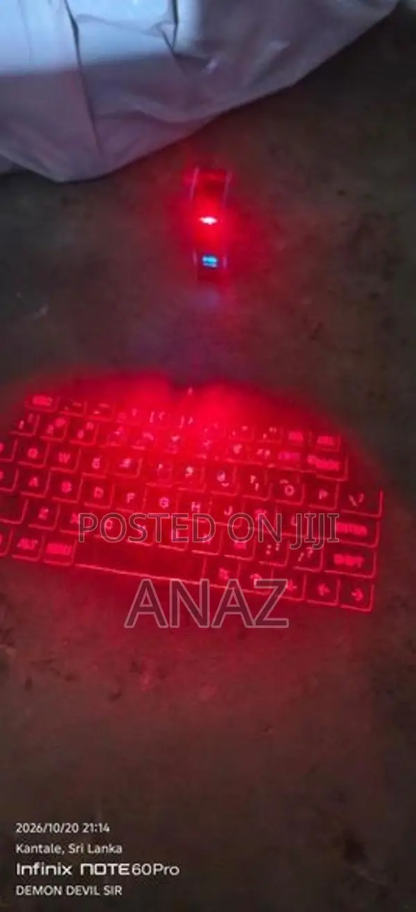 Laser Projector Keyboard