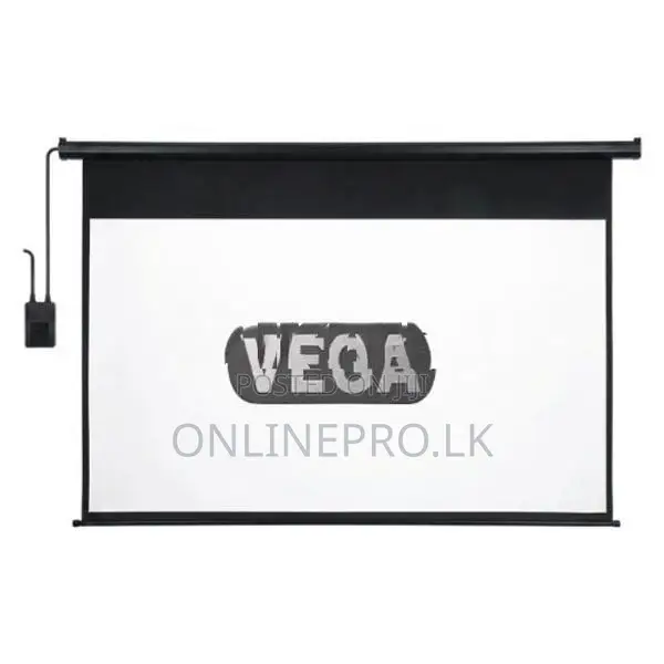 🎬 VEGA 6 Feet Fully Automatic Electric Projector Screen – 72-Inch