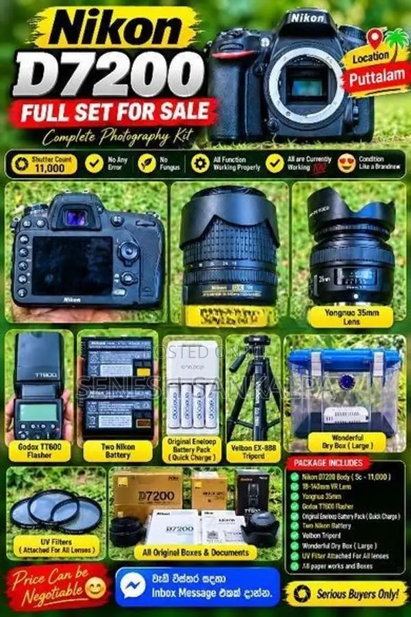 Nikon D7200 With Fullset