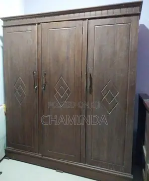 3 Doors Teak Wardrobe - Bedroom Furniture