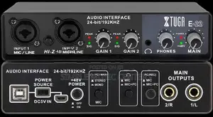 XTUGA E22 Professional 2-Channel USB Audio Interface Sound Card