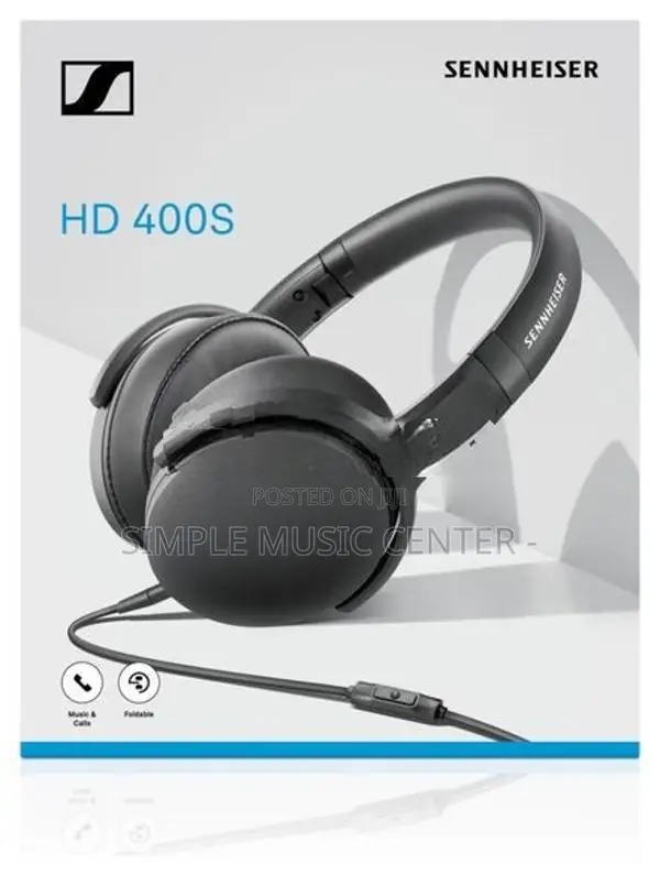 Sennheiser HD 400S Wired Closed-Back Over Ear Headphones