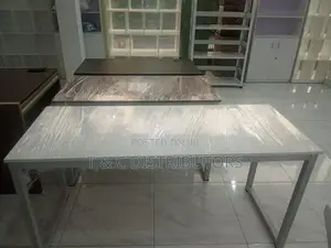 60*24 White Steel Leg Tabel