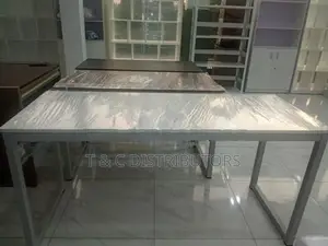 60*24 White Steel Leg Tabel