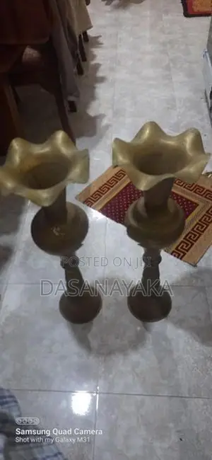 Brass Lamp, Flower Vase (පිත්තලl පහන / පිත්තල මල් වාස්)