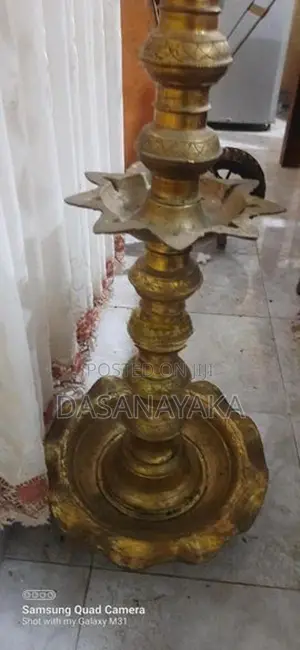 Brass Lamp, Flower Vase (පිත්තලl පහන / පිත්තල මල් වාස්)