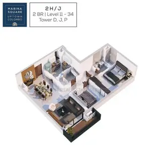 Marine Square Brand New 2Bed Apartment for Sale in Col - 10
