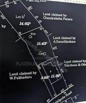 14.65 Perch Residential Bare Land for Sale in Pannipitiya Kalalgoda
