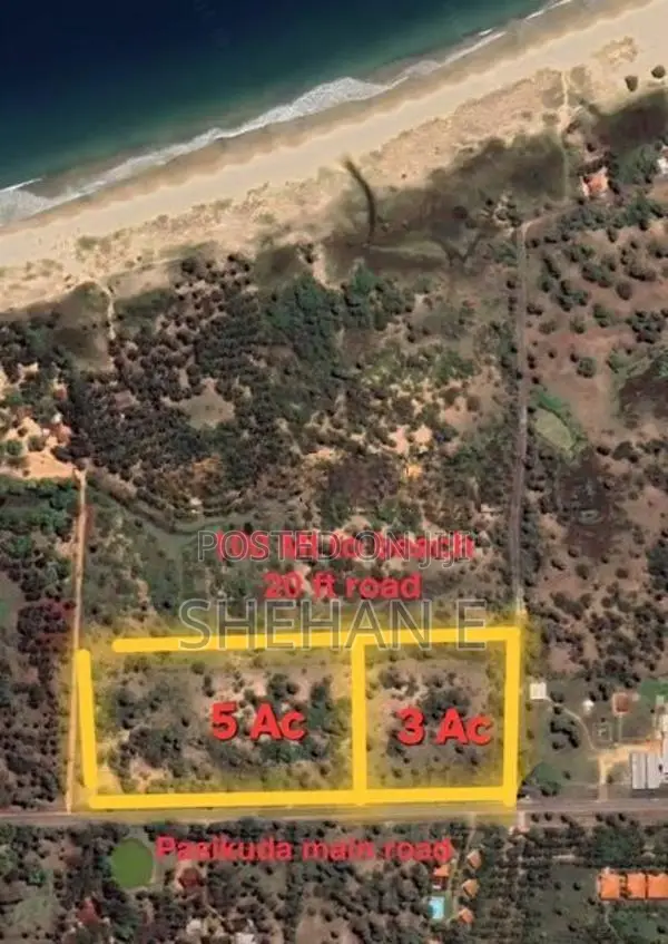 Pasikudah 3 AC Land Blocks For Tourism Near The Beach In Batticaloa