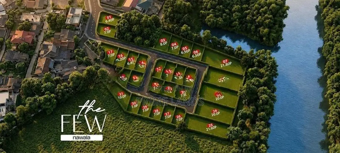 Water facing Land plots for sale