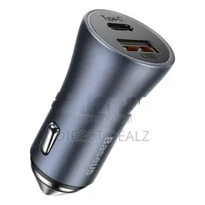 Baseus USB + Type C Quick 40W Car Charger with Cable
