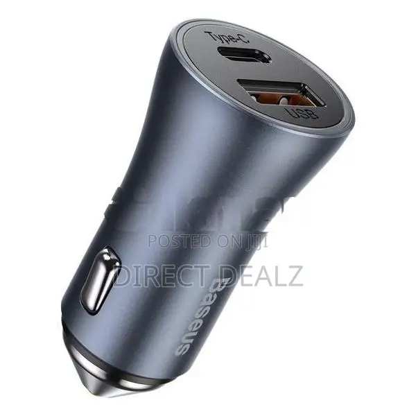 Baseus USB + Type C Quick 40W Car Charger with Cable