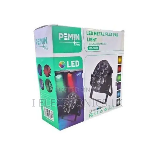 Led Slim Mini Par Stage Light 12 LEDs Multi Color
