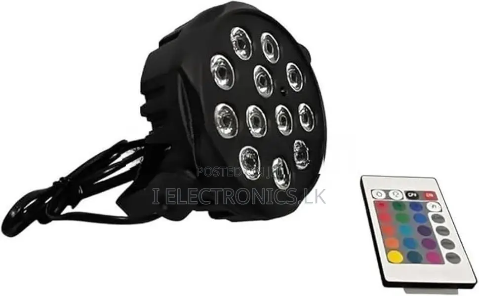 Led Slim Mini Par Stage Light 12 LEDs Multi Color