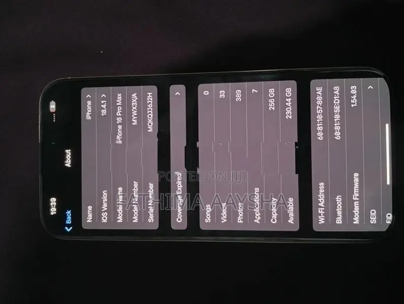 Apple iPhone 16 Pro Max (Used)