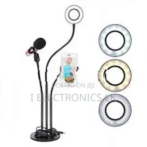 Ring Light with Phone Holder Microphone