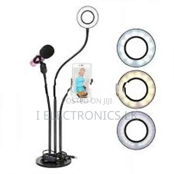 Ring Light with Phone Holder Microphone