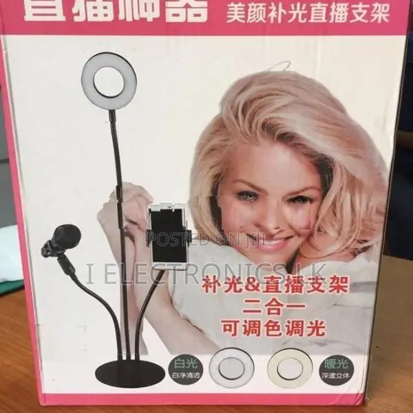 Ring Light with Phone Holder Microphone