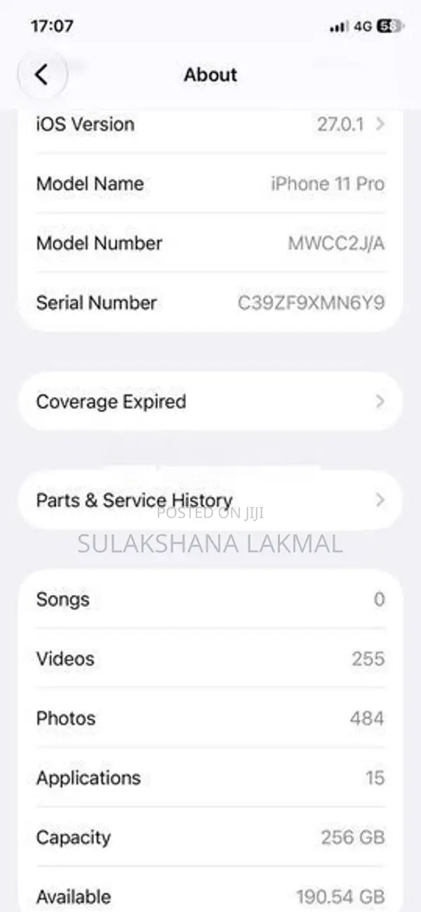 Apple iPhone 11 Pro 256GB (Used)