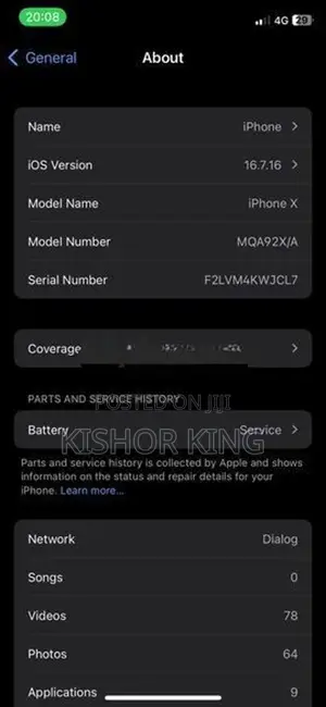 Apple iPhone X 256GB (Used)