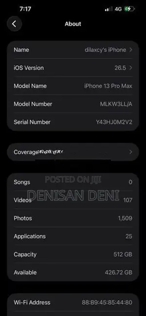 Apple iPhone 13 Pro Max GB (Used)