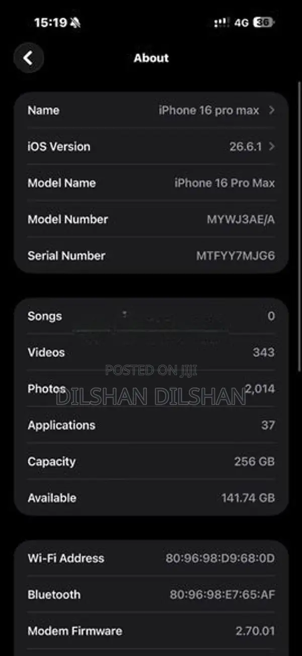 Apple iPhone 16 Pro Max (Used)