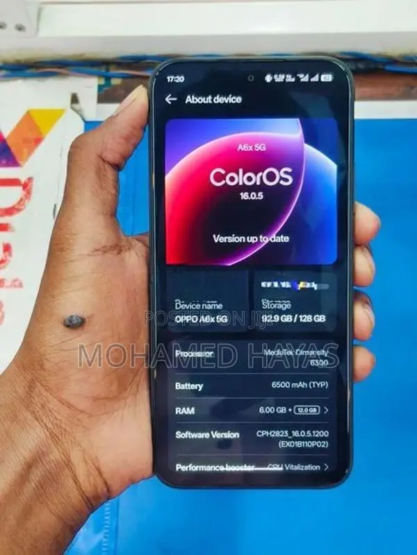 Oppo A5x A6x 6+128 (Used)
