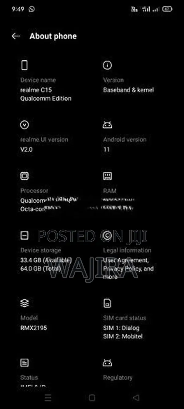 Realme C15 Qualcomm Edition (Used)