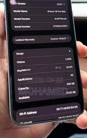 Apple iPhone 18 Pro Max (Used)