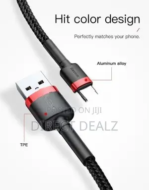 Baseus Cafule Type C 3A Fast Charging Data Cable - 1M