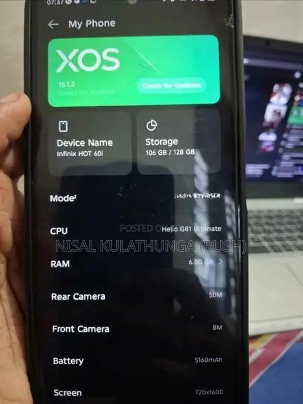 Infinix Hot 60i (Used)