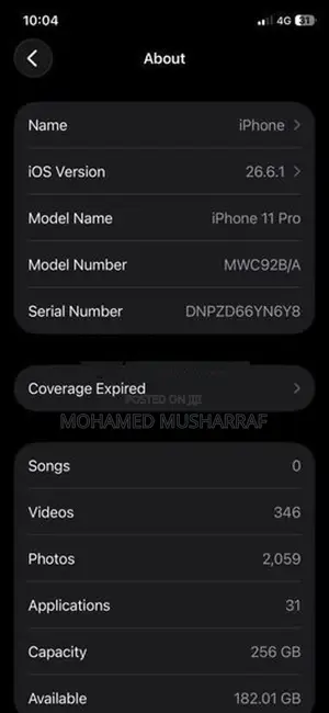 Apple iPhone 11 Pro GB (Used)