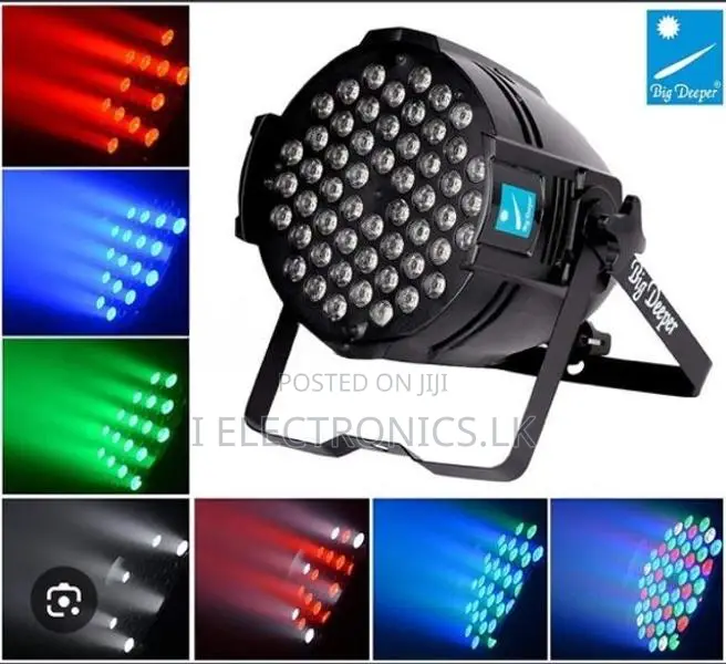 3W 54LED PAR CAN LIGHT MUTICOLOUR DMX512 Dj Party