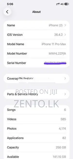 Apple iPhone 11 Pro Max (Used)