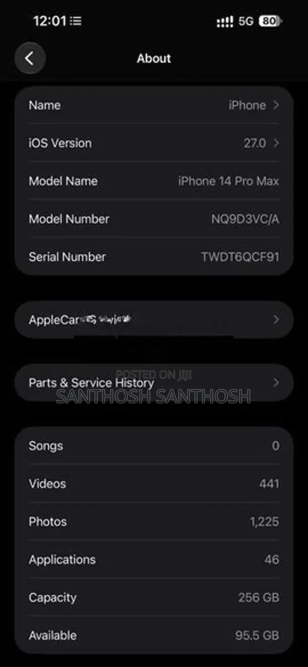 Apple iPhone 14 Pro Max 256GB (Used)