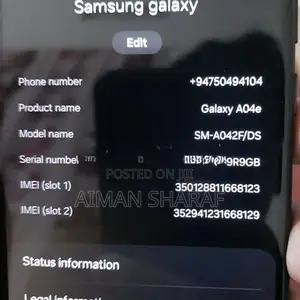 Samsung Galaxy A04e (Used)