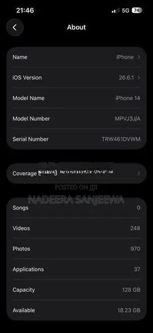 Apple iPhone 14 128GB (Used)