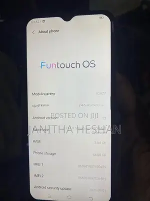 Vivo Y20 3GB/64GB (Used)