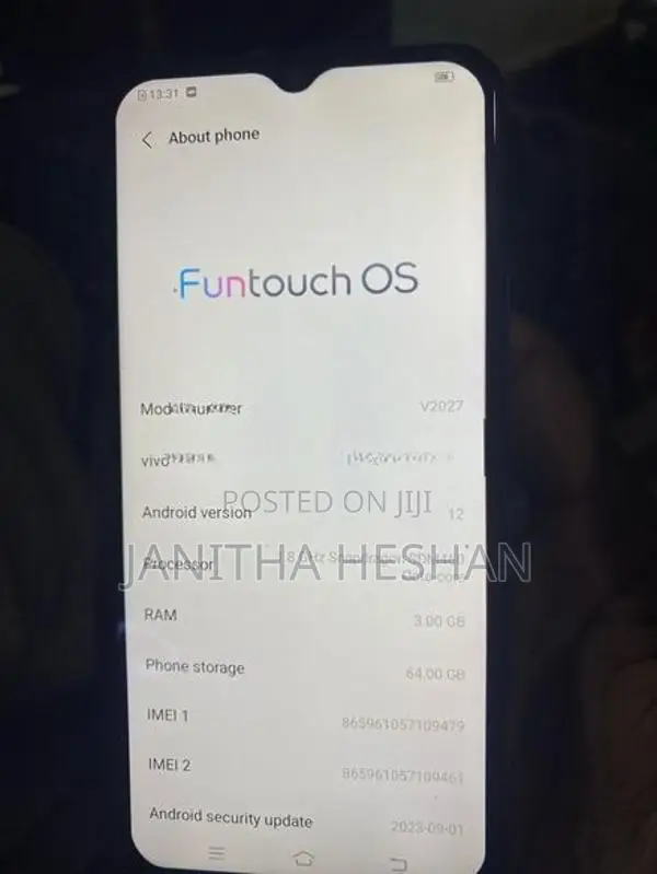 Vivo Y20 3GB/64GB (Used)