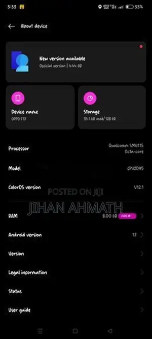 Oppo F17 (Used)