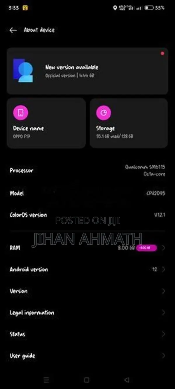 Oppo F17 (Used)