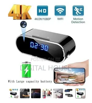 video Camera Wifi spy Clock Night Vision Mini 12 Mp Full HD 1080P new