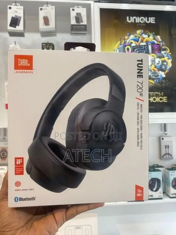 JBL Tune 720BT Wireless Over-Ear Headphones In Black