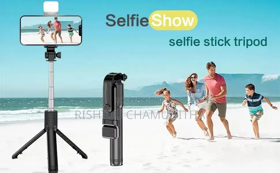 Selfie Stick With Fill Light & Remote