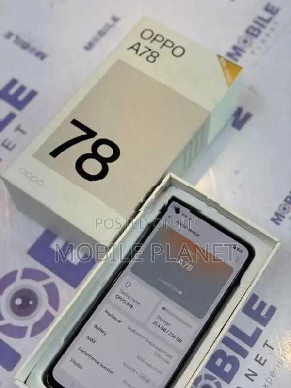 Oppo A78 8GB 256GB (Used)
