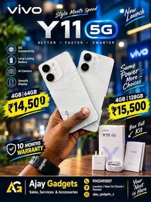 Vivo Y11 5G 128GB 8GB RAM 5G. (Brand New)