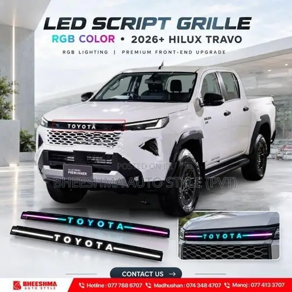Toyota Hilux travo 2026 RGB LED Strip Grill Light